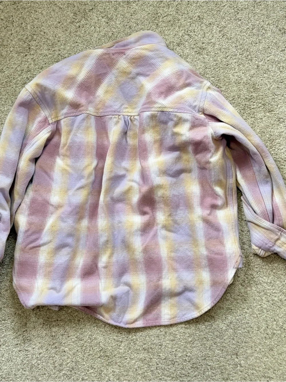 J crew purple lilac flannel shirt Womens XS